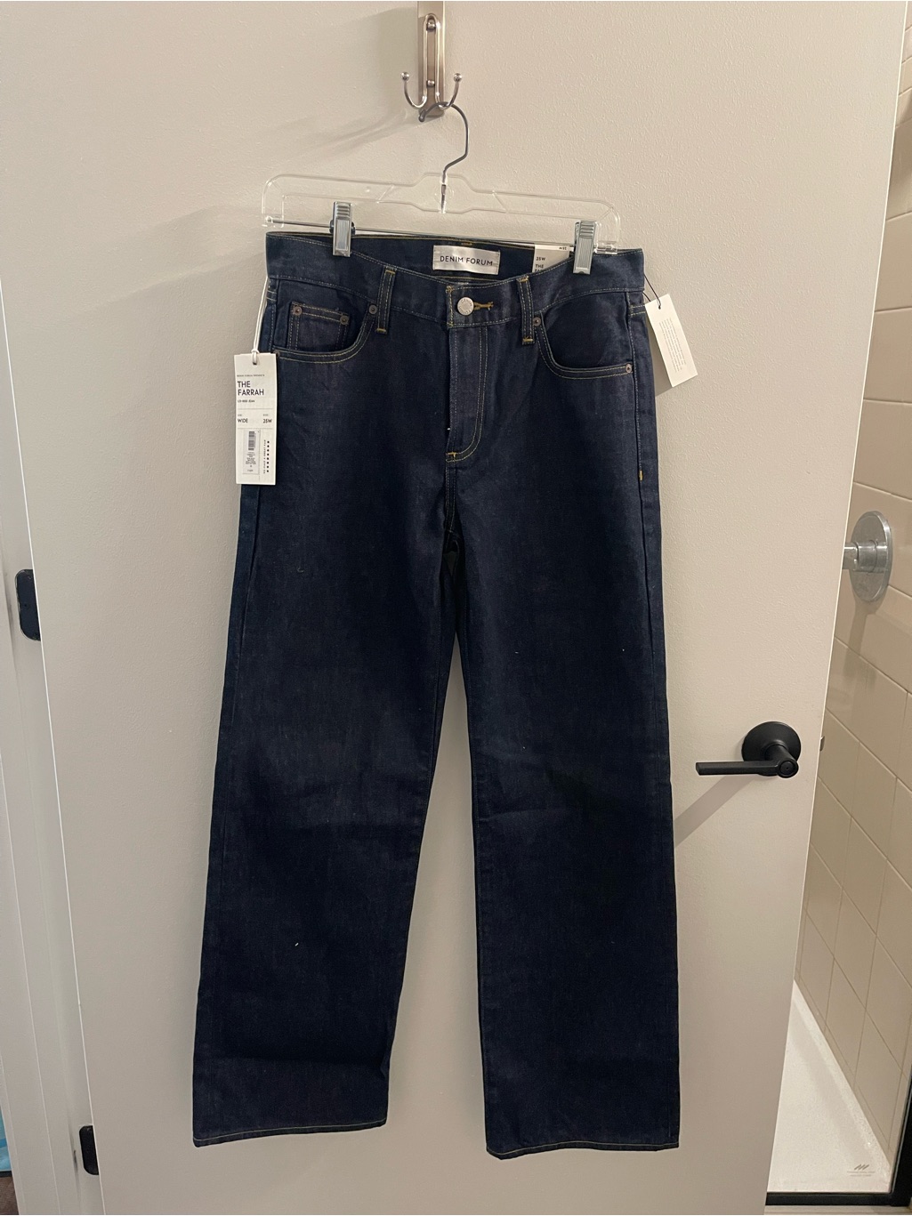 Aritiza Denim Forum Straight Leg Jeans In Dark Indigo